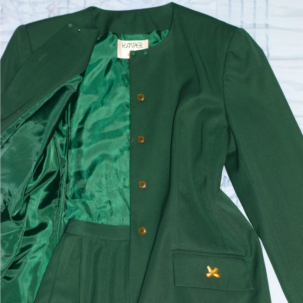 ROYAL GREEN VINTAGE SUIT